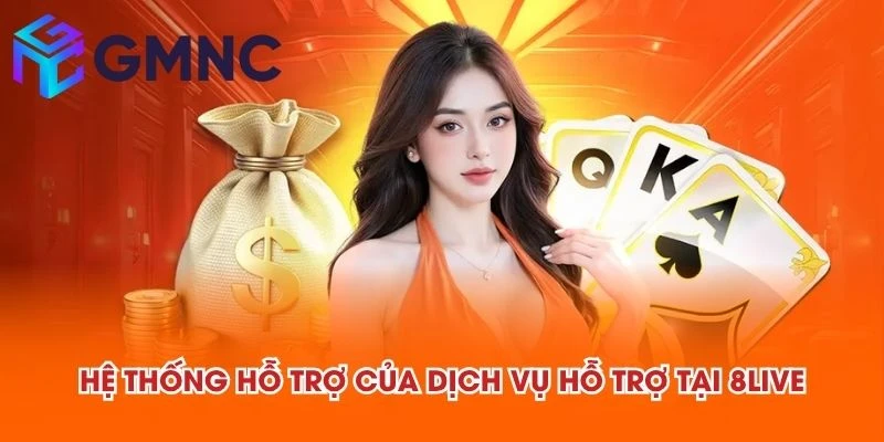 Hệ thống hỗ trợ của dịch vụ hỗ trợ tại 8LIVE